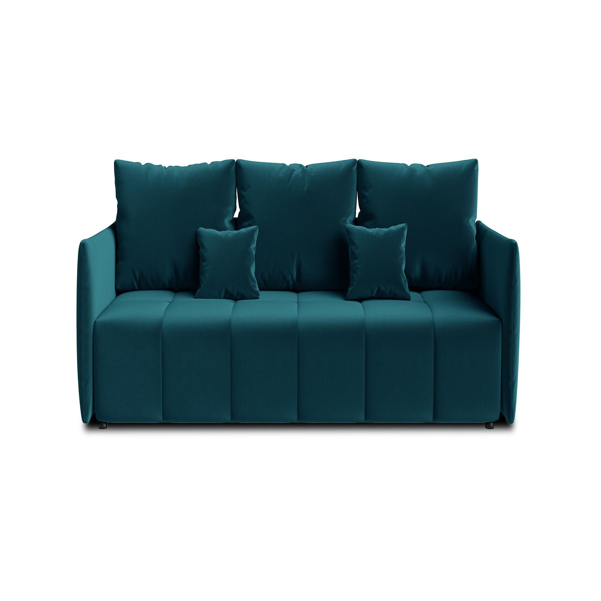 Voir la diapositive 5 : BEST MOBILIER Petra - canapé 3 places convertible avec coffre - en velours