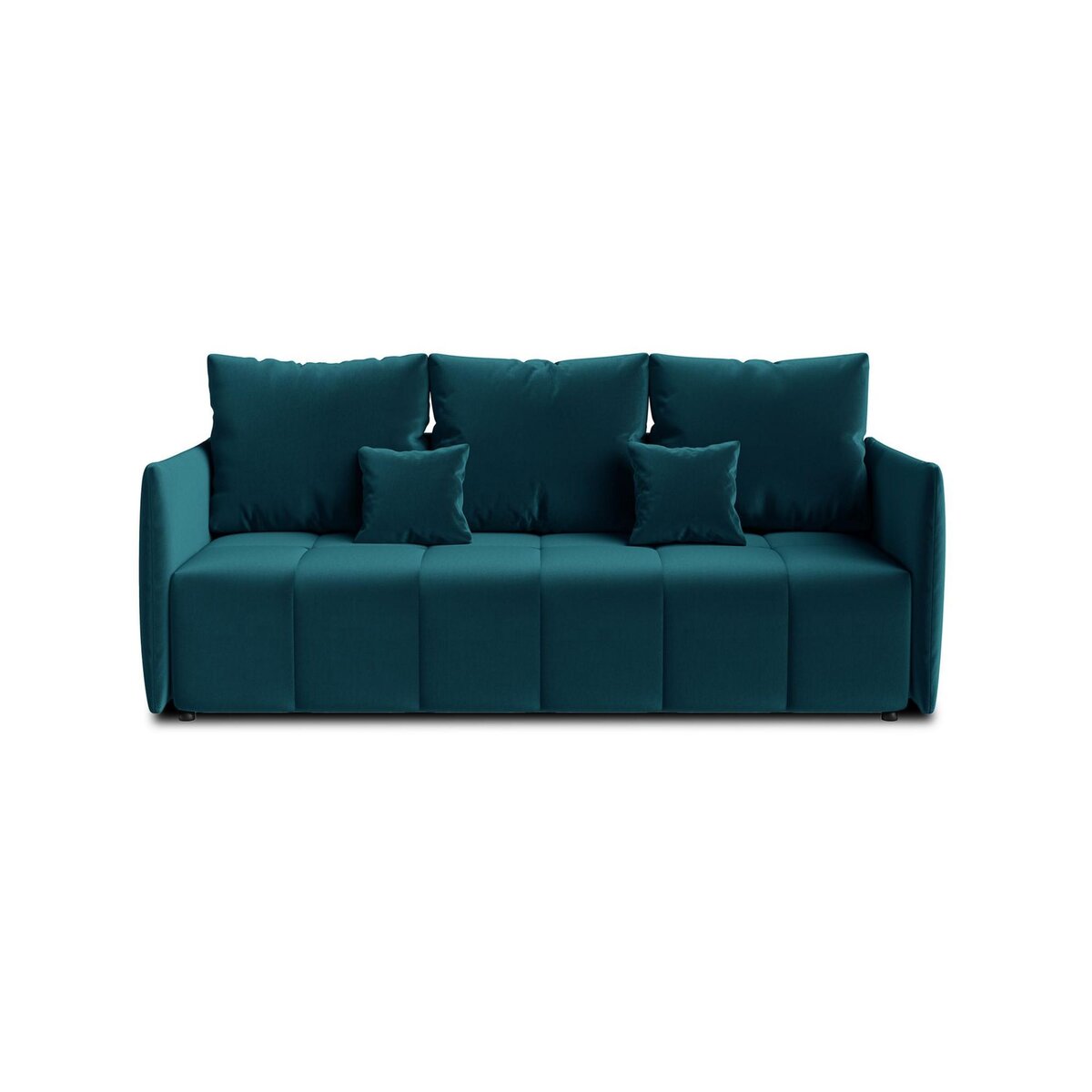 BEST MOBILIER Petra - canapé 3 places convertible avec coffre - en velours