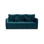 Voir la diapositive 5 : BEST MOBILIER Petra - canapé 3 places convertible avec coffre - en velours