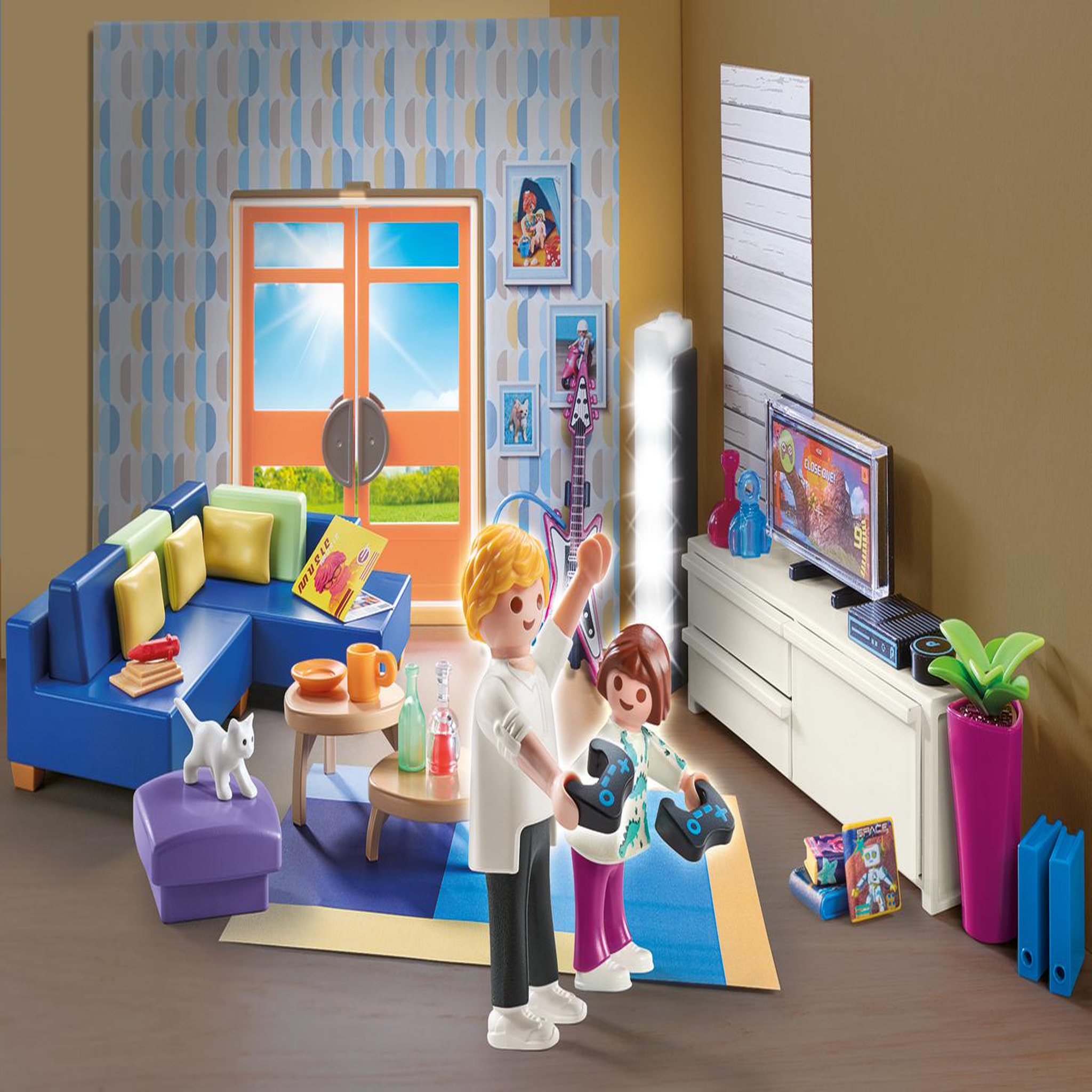 Voir la diapositive 3 : PLAYMOBIL 70989 - Salon aménagé