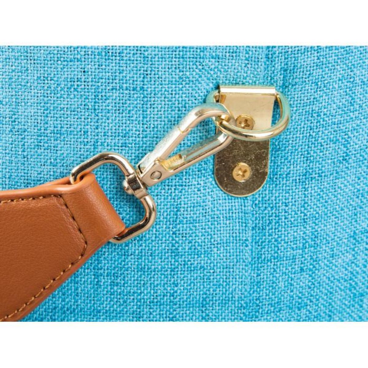 Paris Prix Pouf de Rangement à Anse  Dumont  42cm Turquoise