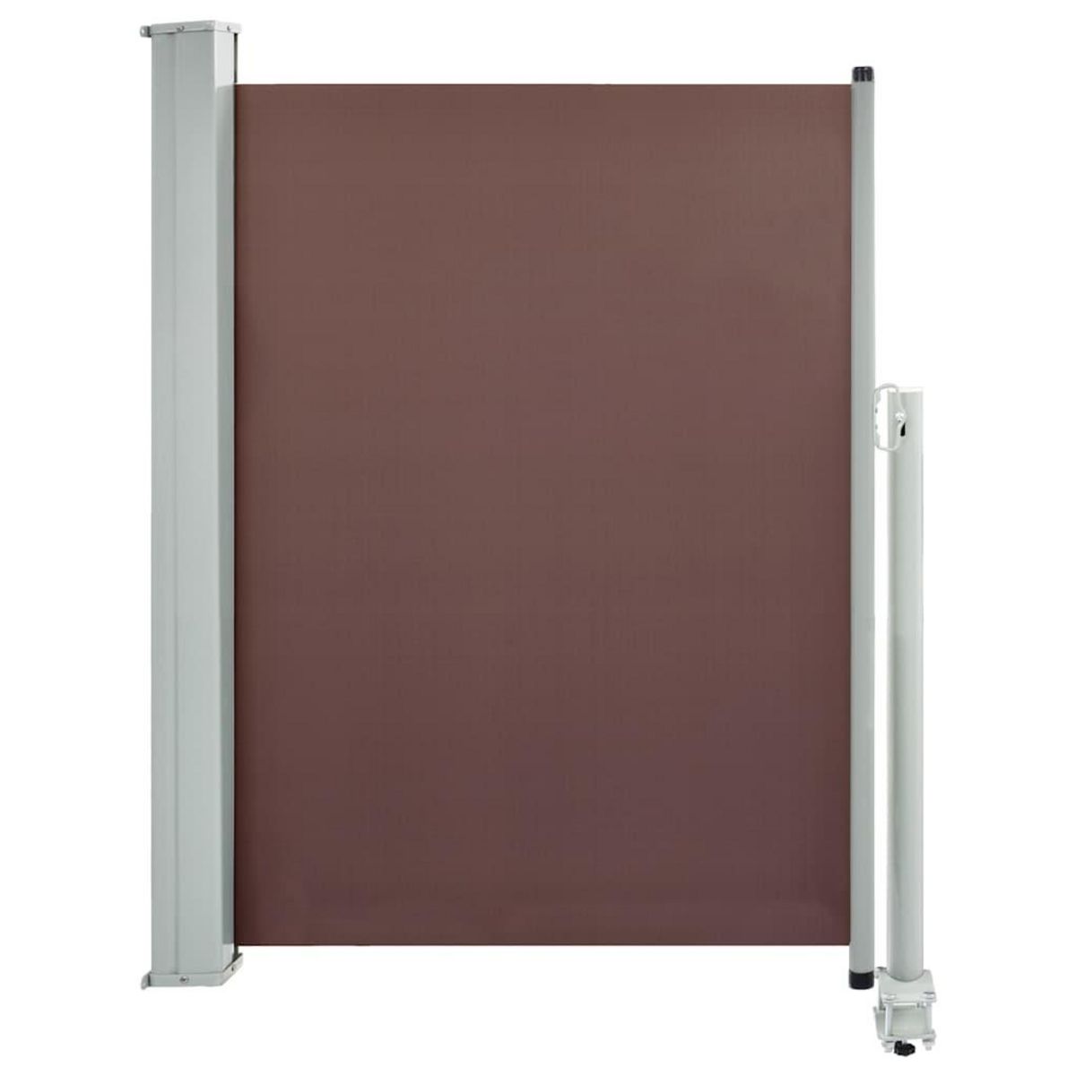 VIDAXL Auvent lateral retractable de patio 100x300 cm Marron