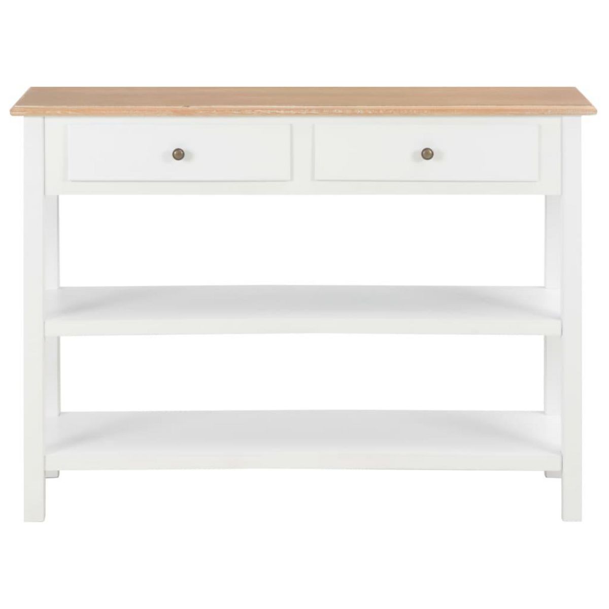 VIDAXL Buffet Blanc 110x35x80 cm MDF