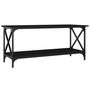 Voir la diapositive 2 : VIDAXL Table basse Noir 100x45x45 cm Bois d'ingenierie et fer
