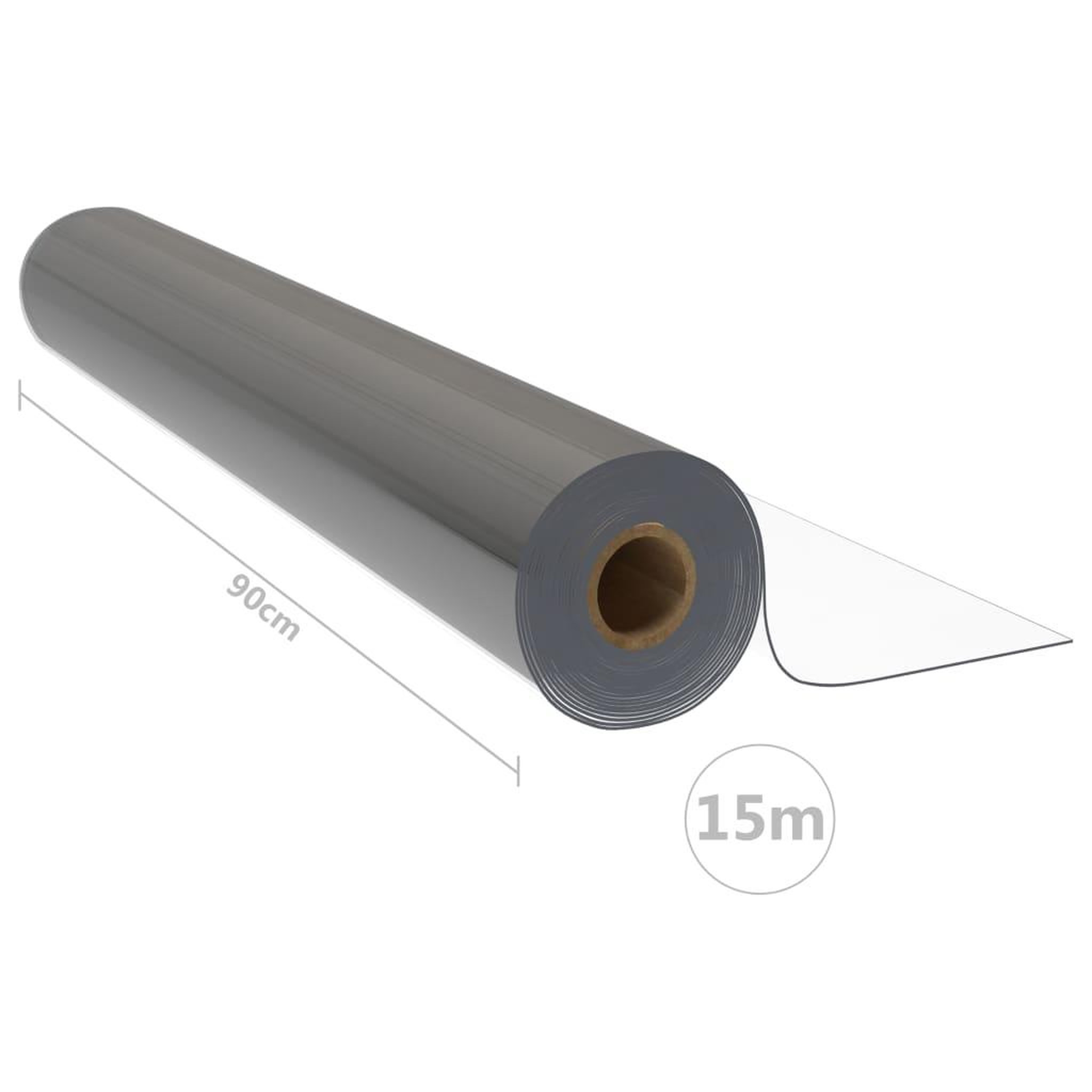 Voir la diapositive 6 : VIDAXL Rouleau transparent de protection de table 0,9x15 m 2 mm PVC