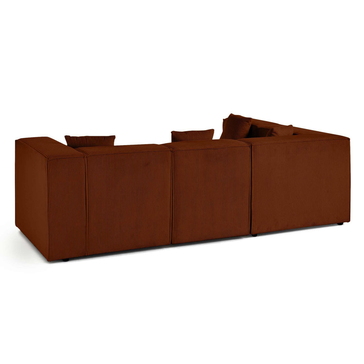 LISA DESIGN Arty - canapé modulable d'angle gauche 4 places - en velours côtelé