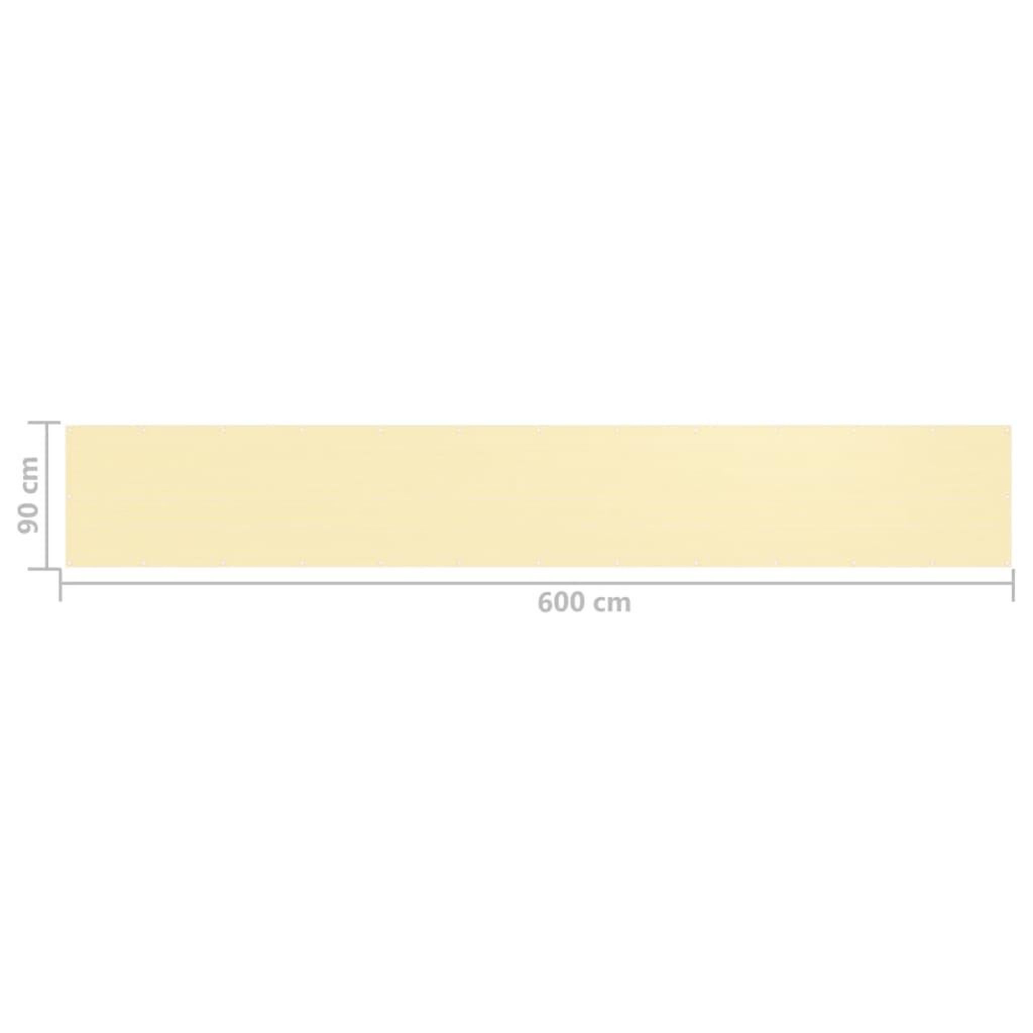 Voir la diapositive 5 : VIDAXL Ecran de balcon beige 90x600 cm pehd