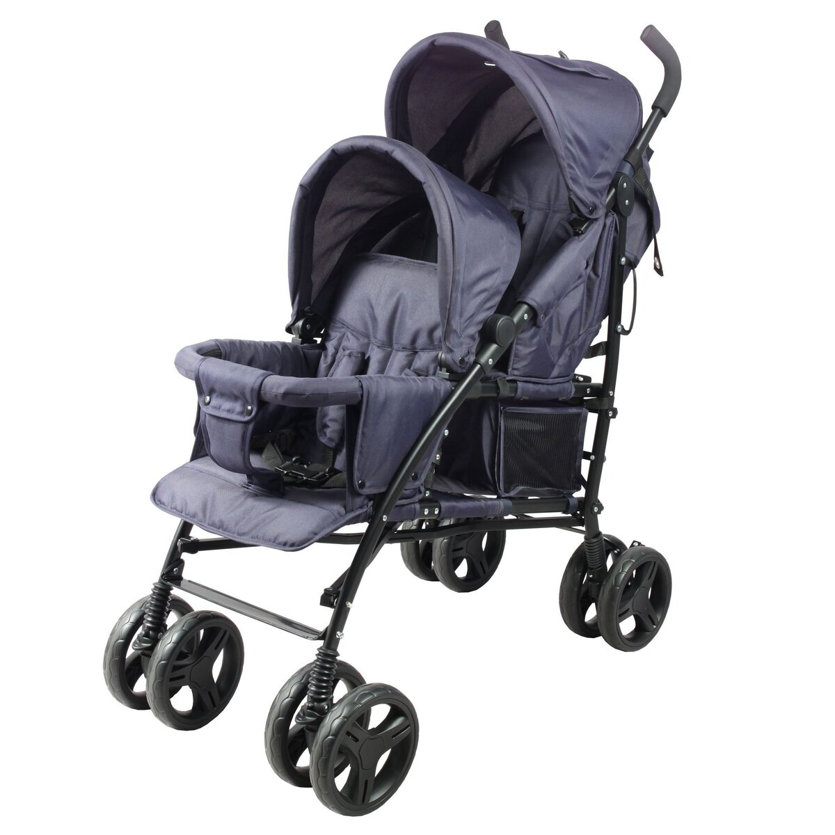 BAMBISOL Bambisol Poussette Canne Double, Habillage Pluie, Pliage Compact