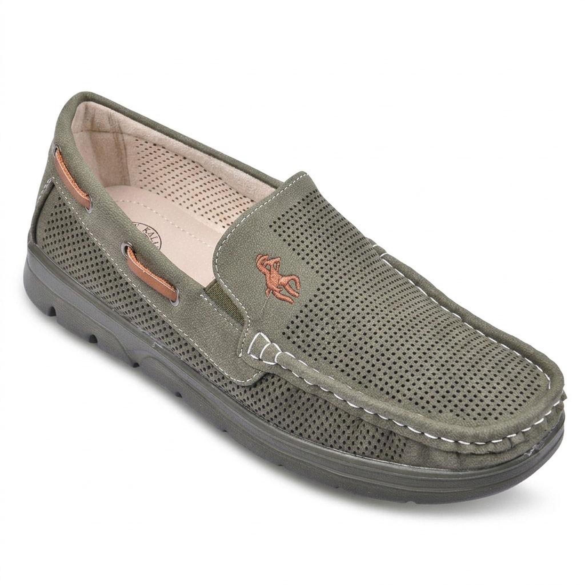 OZABI OZABI Mocassins Homme Microperforés Confort Été Semelle Crantée. Coloris disponibles : Marron, Bleu, Vert