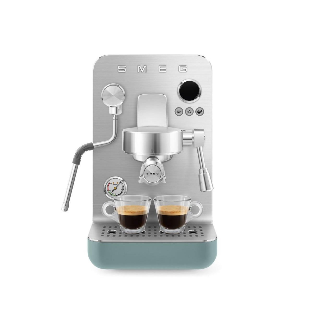 SMEG Machine à expresso 15 bars inox vert émeraude - EMC02EGMEU