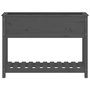 Voir la diapositive 5 : VIDAXL Jardiniere avec etagere Gris 111,5x34,5x81cm Bois massif de pin
