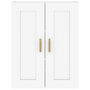 Voir la diapositive 5 : VIDAXL Armoire murale Blanc brillant 69,5x32,5x90 cm Bois d'ingenierie