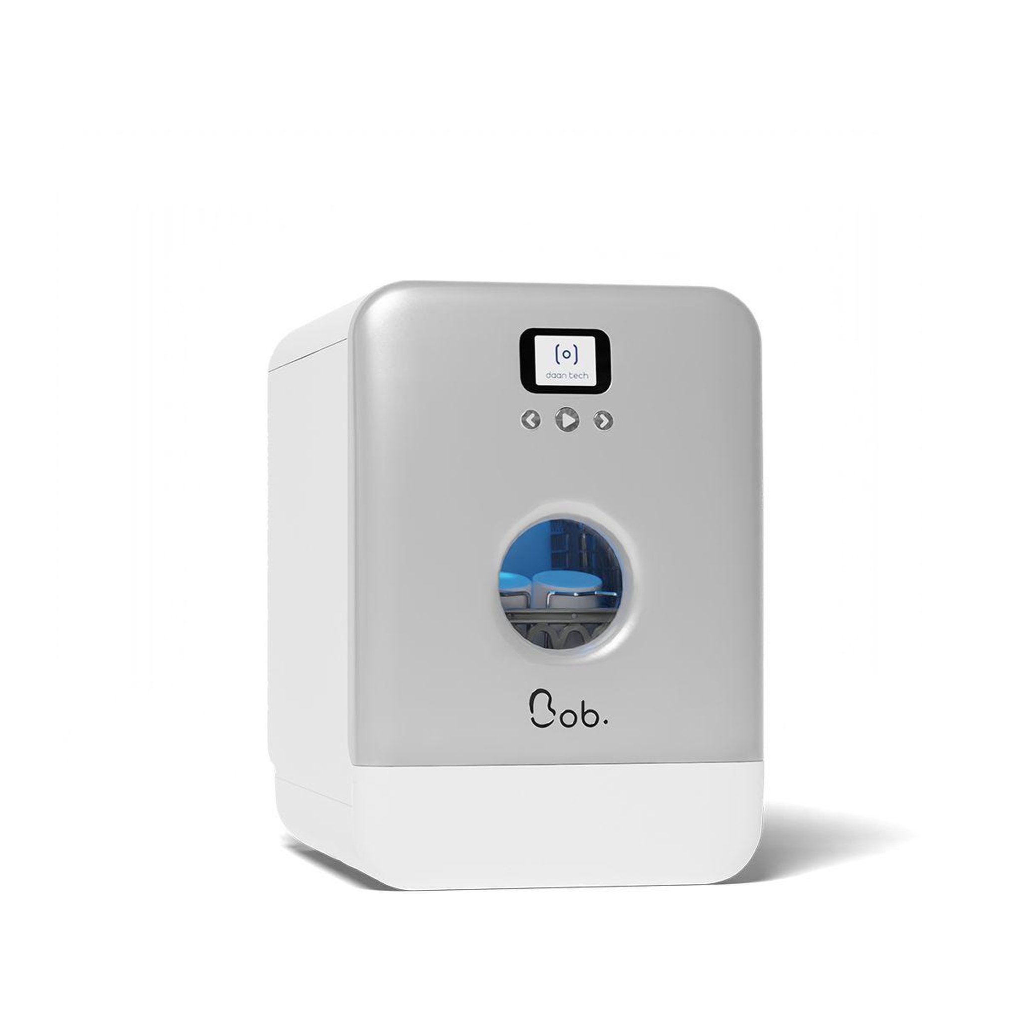 DAAN TECH Mini lave vaisselle bob - gris argent