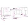 Voir la diapositive 6 : VIDAXL Meuble TV Noir 160x35x55 cm Bois d'ingenierie