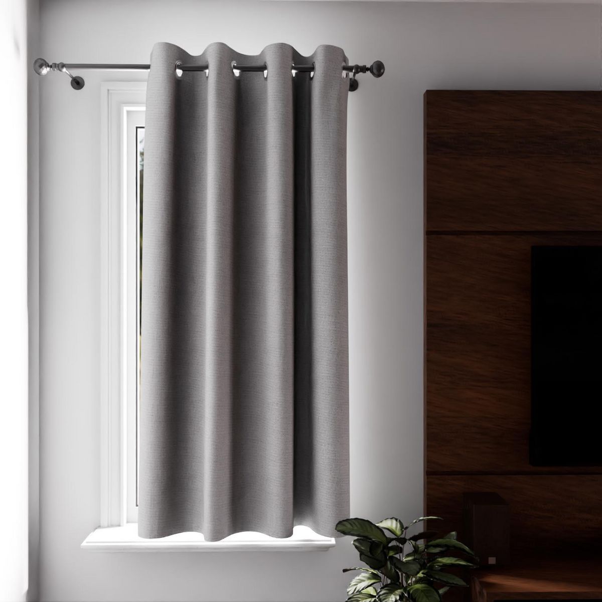 SOLEIL D'OCRE Rideau à oeillets 100% occultant ECLIPSE, par Soleil d'Ocre