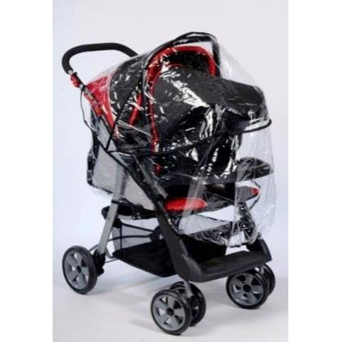 AUCHAN BABY Habillage pluie poussette GR0 - Cristal