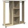 Voir la diapositive 2 : VIDAXL Garde-robe avec roues chene sonoma 102x38x110cm bois ingenierie