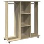 Voir la diapositive 2 : VIDAXL Garde-robe avec roues chene sonoma 102x38x110cm bois ingenierie