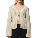 Pieces Cardigan Écru Femme Pieces Pcnuka Knit. Coloris disponibles : Beige