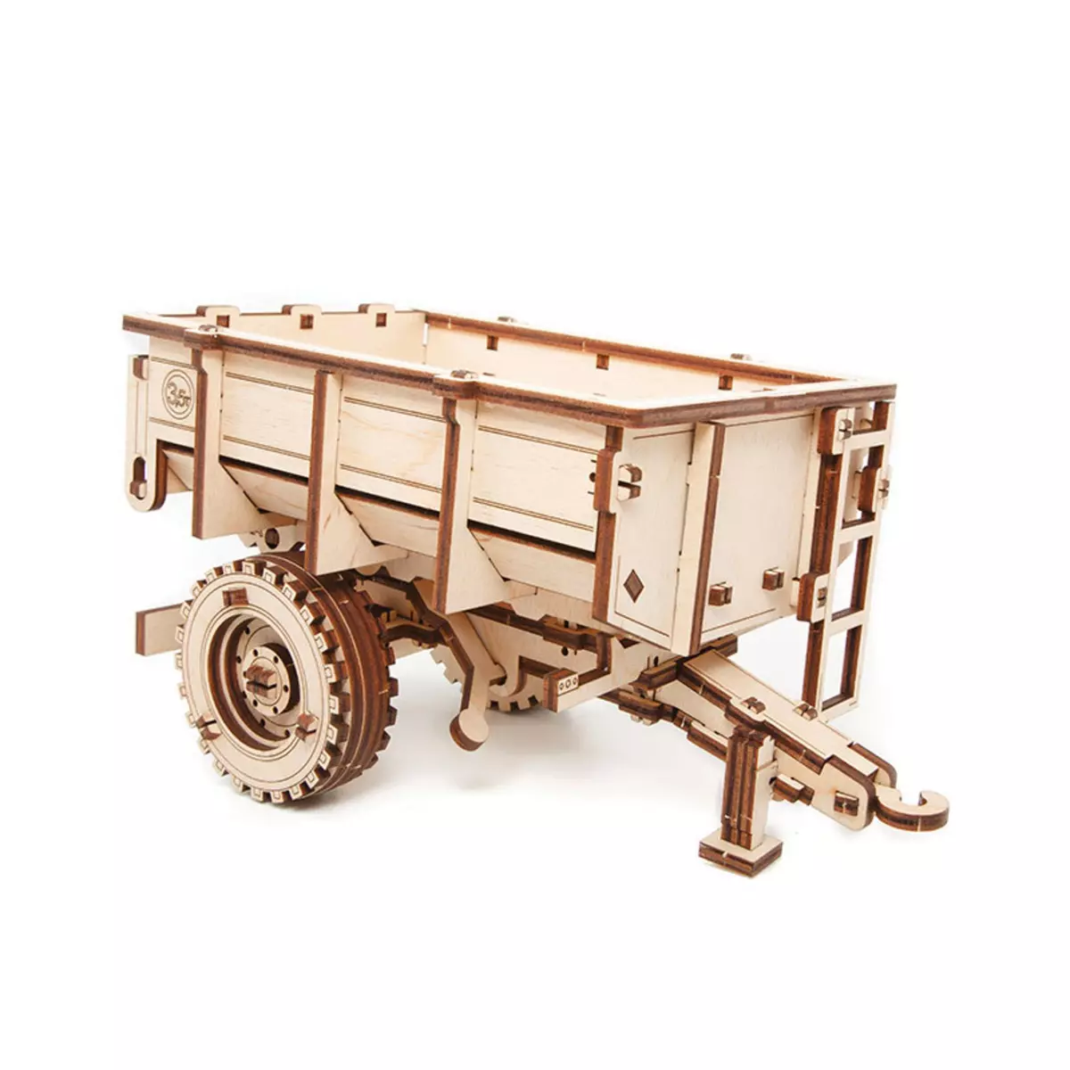  Maquette 3D en bois - Remorque de tracteur 20 cm