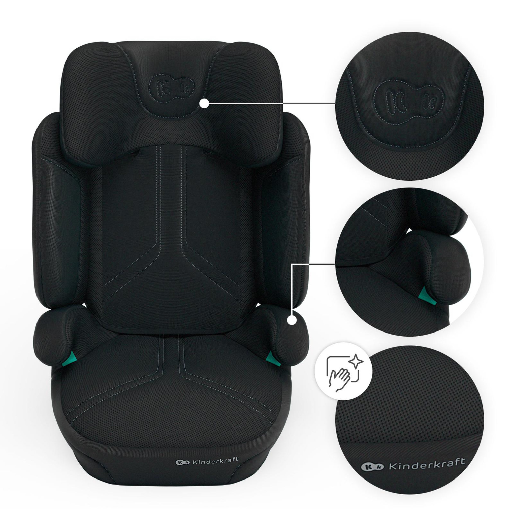 Voir la diapositive 5 : KINDERKRAFT Siège auto évolutif pour enfants de 100 à 150 cm