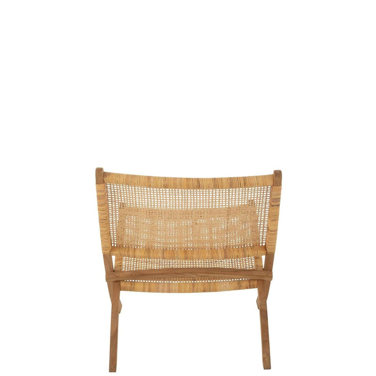 Paris Prix Fauteuil Pliant en Teck  Moises  78cm Naturel