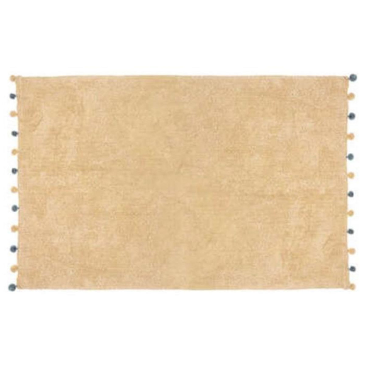 Atmosphera Kids Tapis Déco Enfant  24 Pompons  100x150cm Beige
