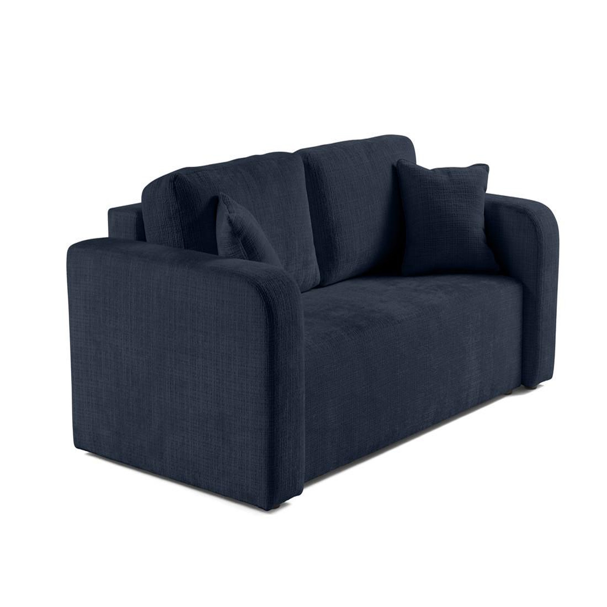 Voir la diapositive 3 : BEST MOBILIER Miro - canapé droit 2 places - en velours texturé