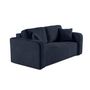 Voir la diapositive 3 : BEST MOBILIER Miro - canapé droit 2 places - en velours texturé