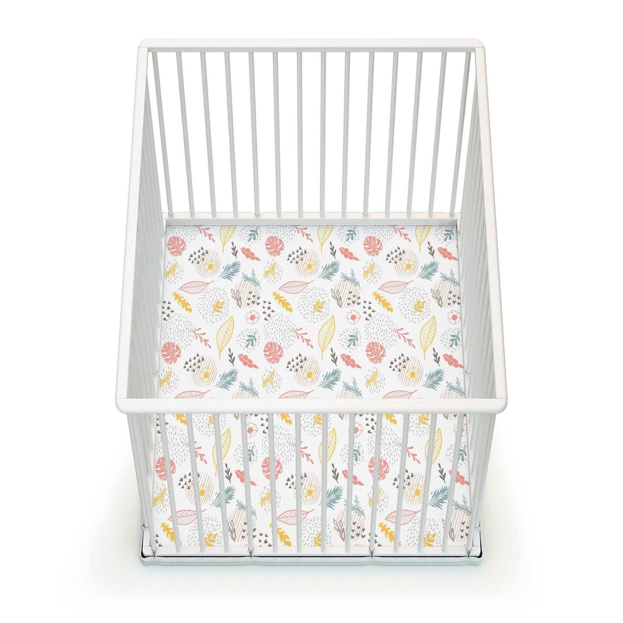 Voir la diapositive 2 : WEBABY Parc bébé en bois  100 x 100 cm cubo