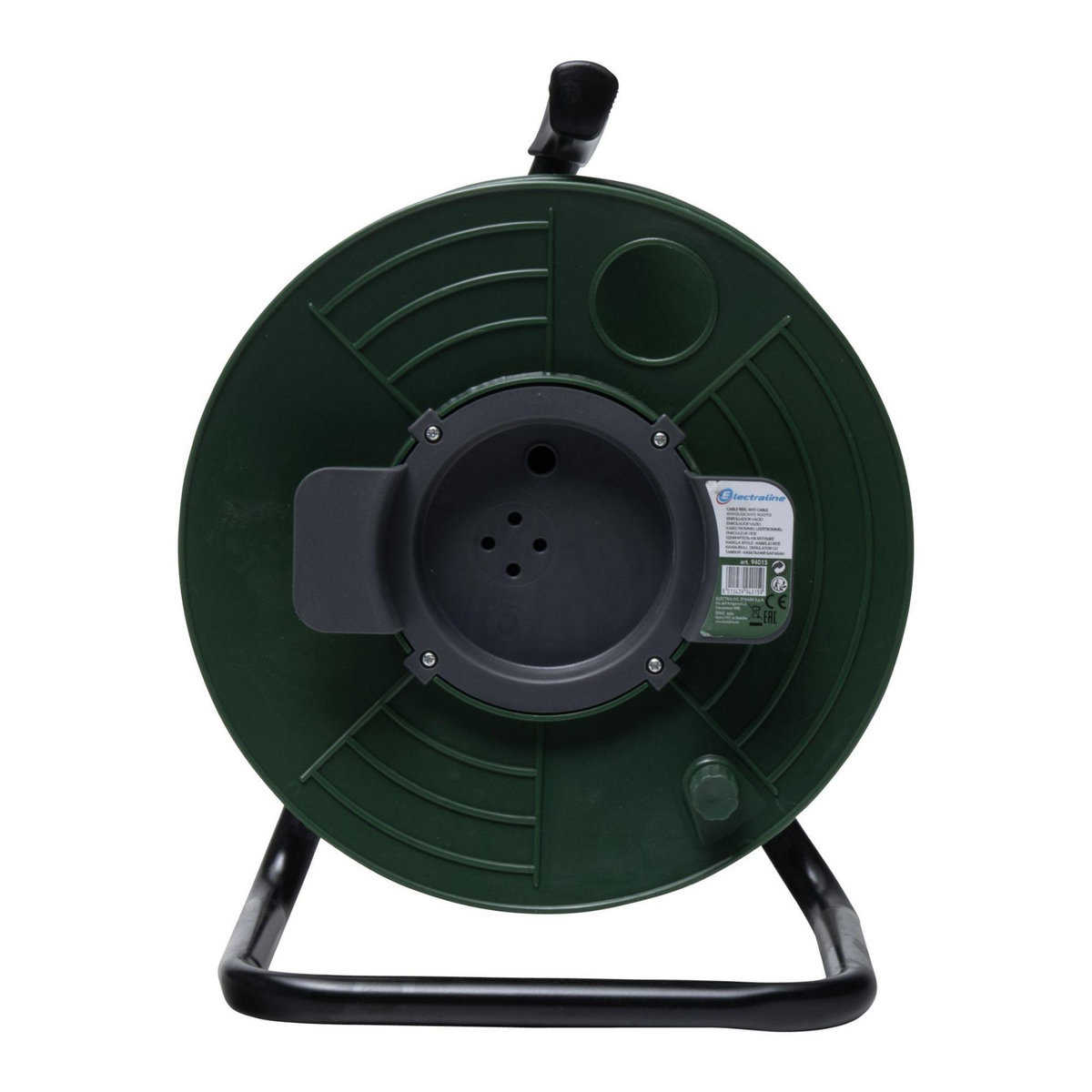 Electraline Enrouleur de cable vide socle métal