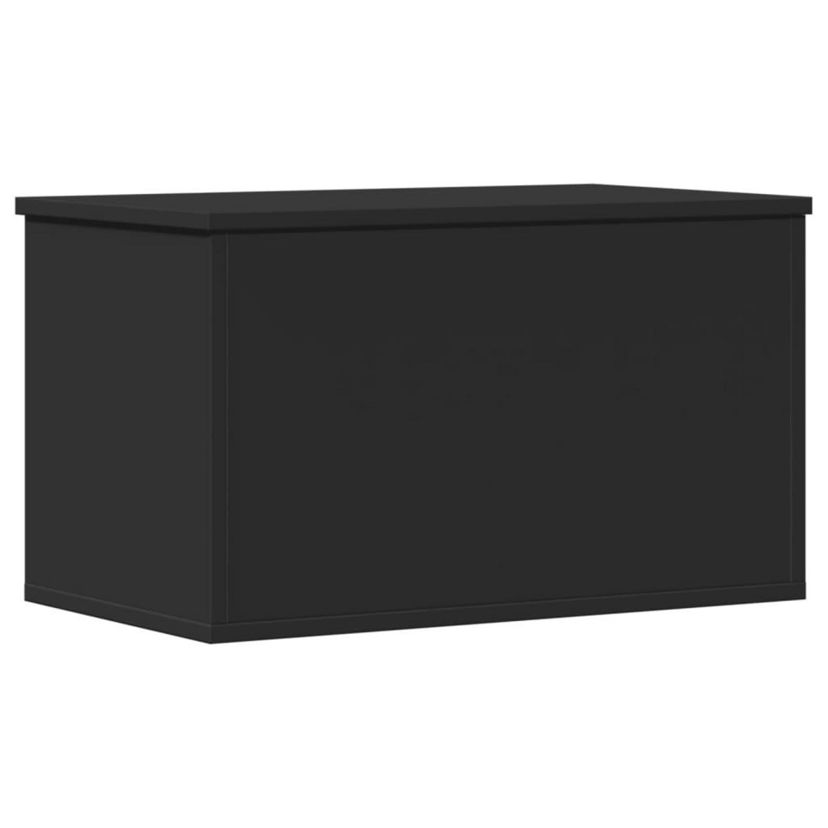 VIDAXL Boîte de rangement noir 60x35x35 cm bois d'ingenierie