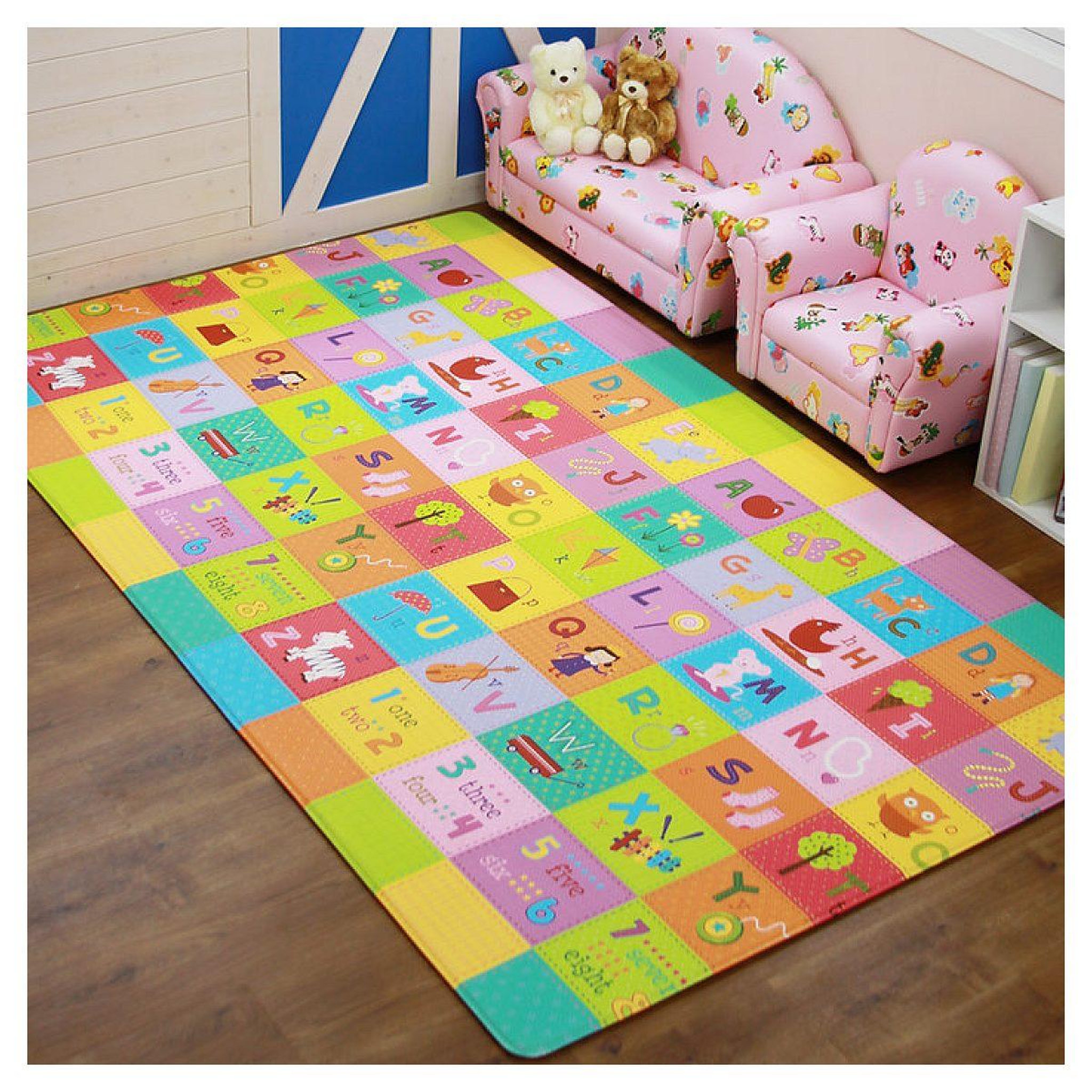 Voir la diapositive 3 : DWINGULER Tapis d'éveil et jeu multicolore zoo