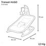 Voir la diapositive 4 : MIGO Transat HUGO 0-6 mois - 9 Kg max - Position fixe ou balancelle - Pliable
