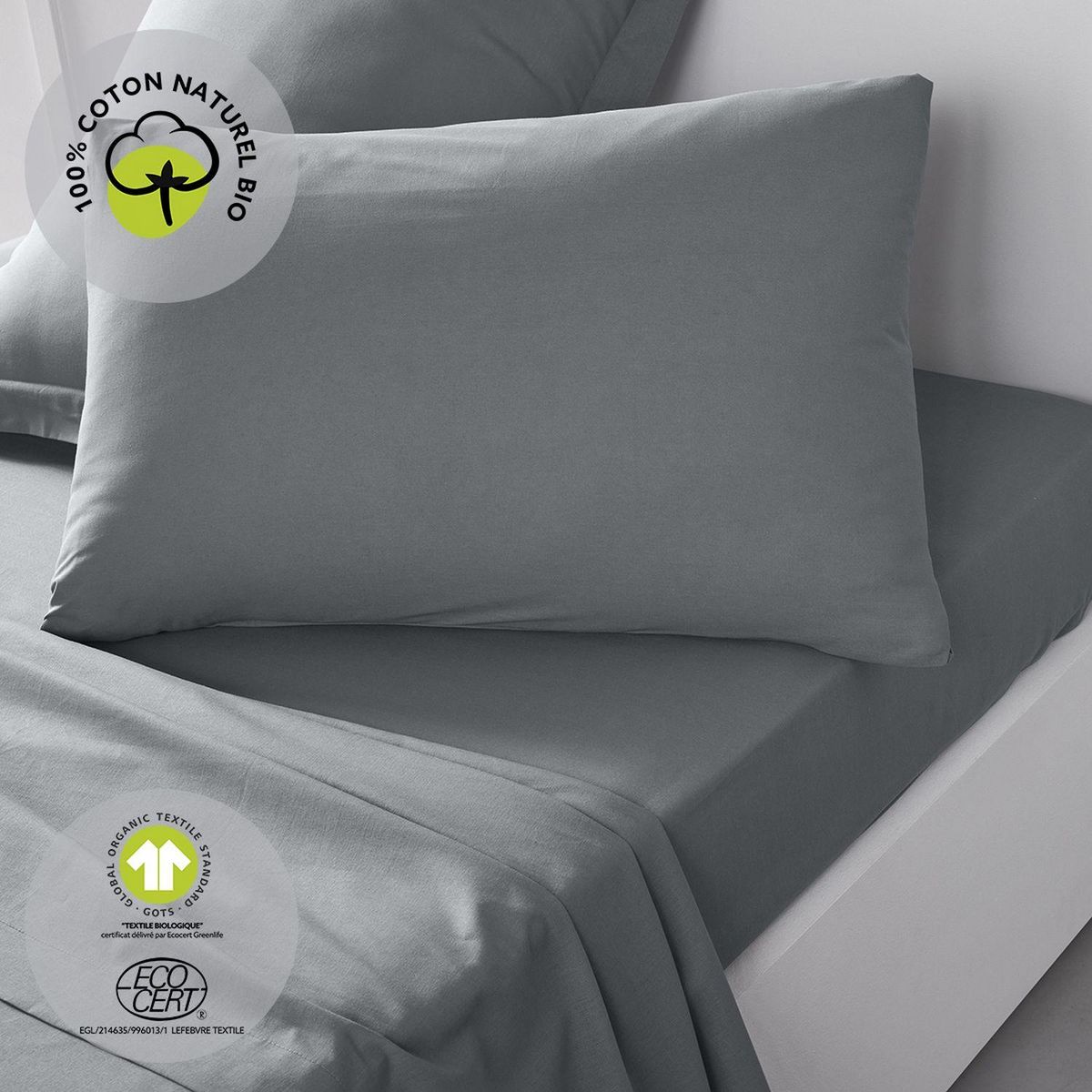 Today Taie d'oreiller rectangulaire - 100% coton BIO