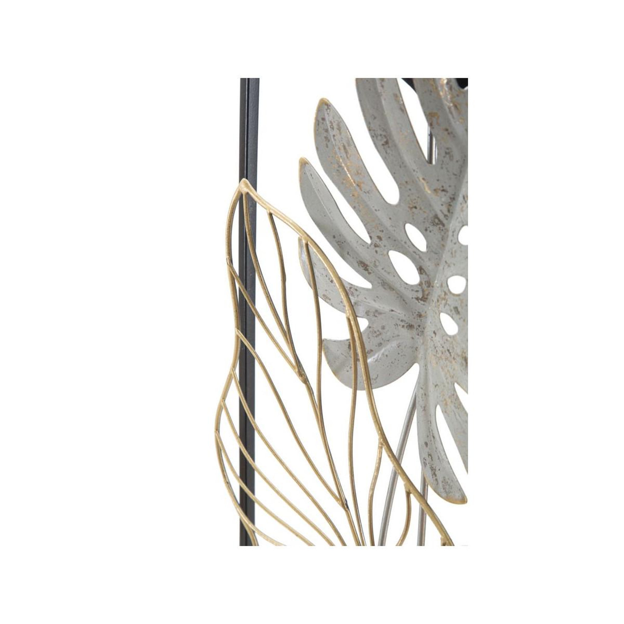 Voir la diapositive 4 : Paris Prix Décoration murale encadrée en métal  plam  74cm multicolore