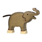 Holztiger Figurine Holztiger Eléphant petit trompe haute 1