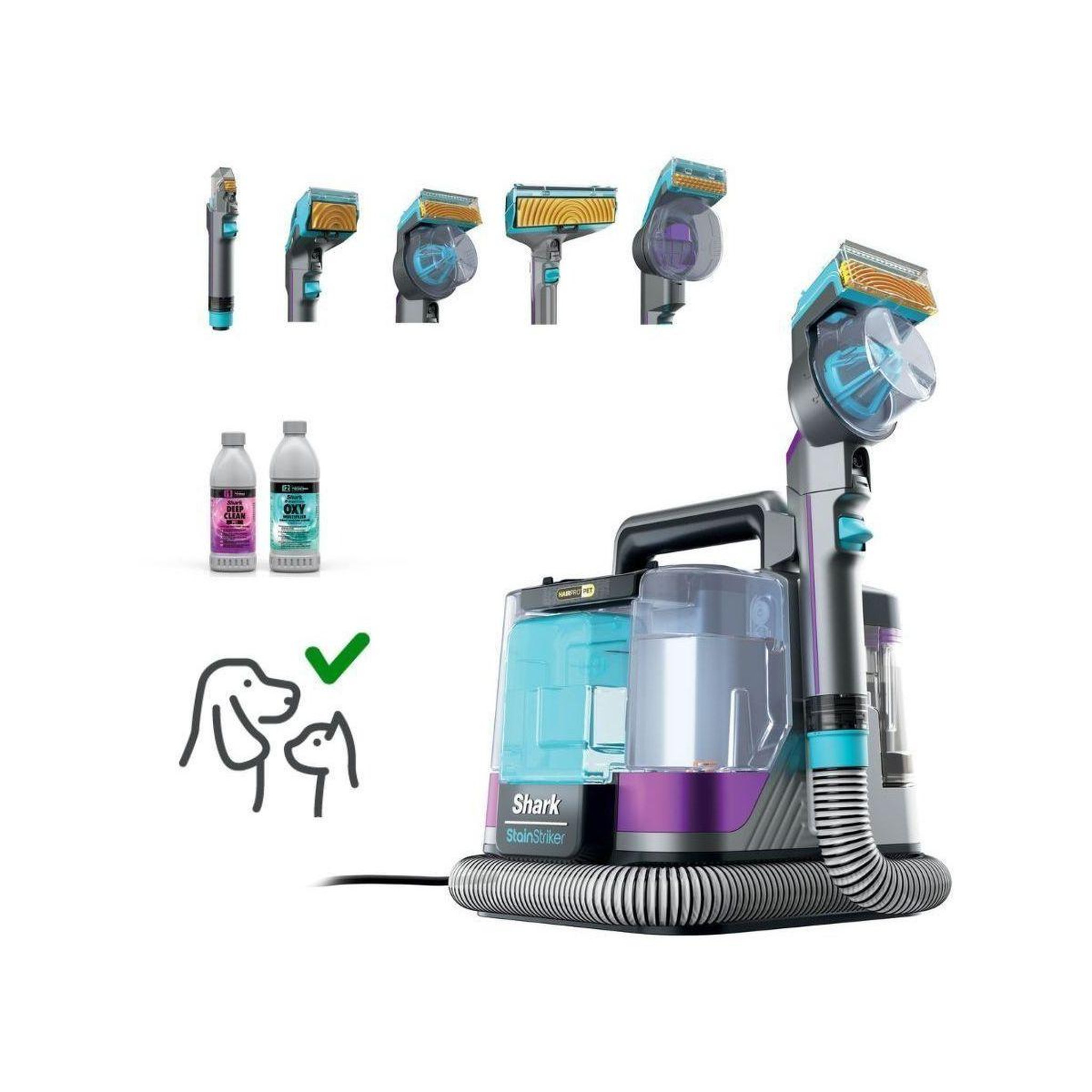 Shark Nettoyeur détacheur StainStriker Hair Pro Pet PX250EUT