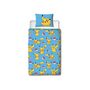 Voir la diapositive 2 : Pokemon Parure de lit réversible - POKEMON - Pikachu et ses amis - Microfibre - 1 housse de couette 140 x 200 cm + 1 taie 63 x 63 cm