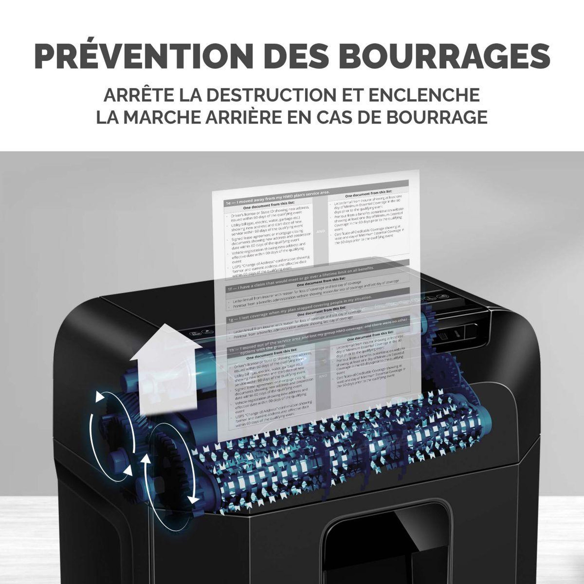 Voir la diapositive 4 : Fellowes Destructeur 90M Automax 90 Feuilles Coupe Mini