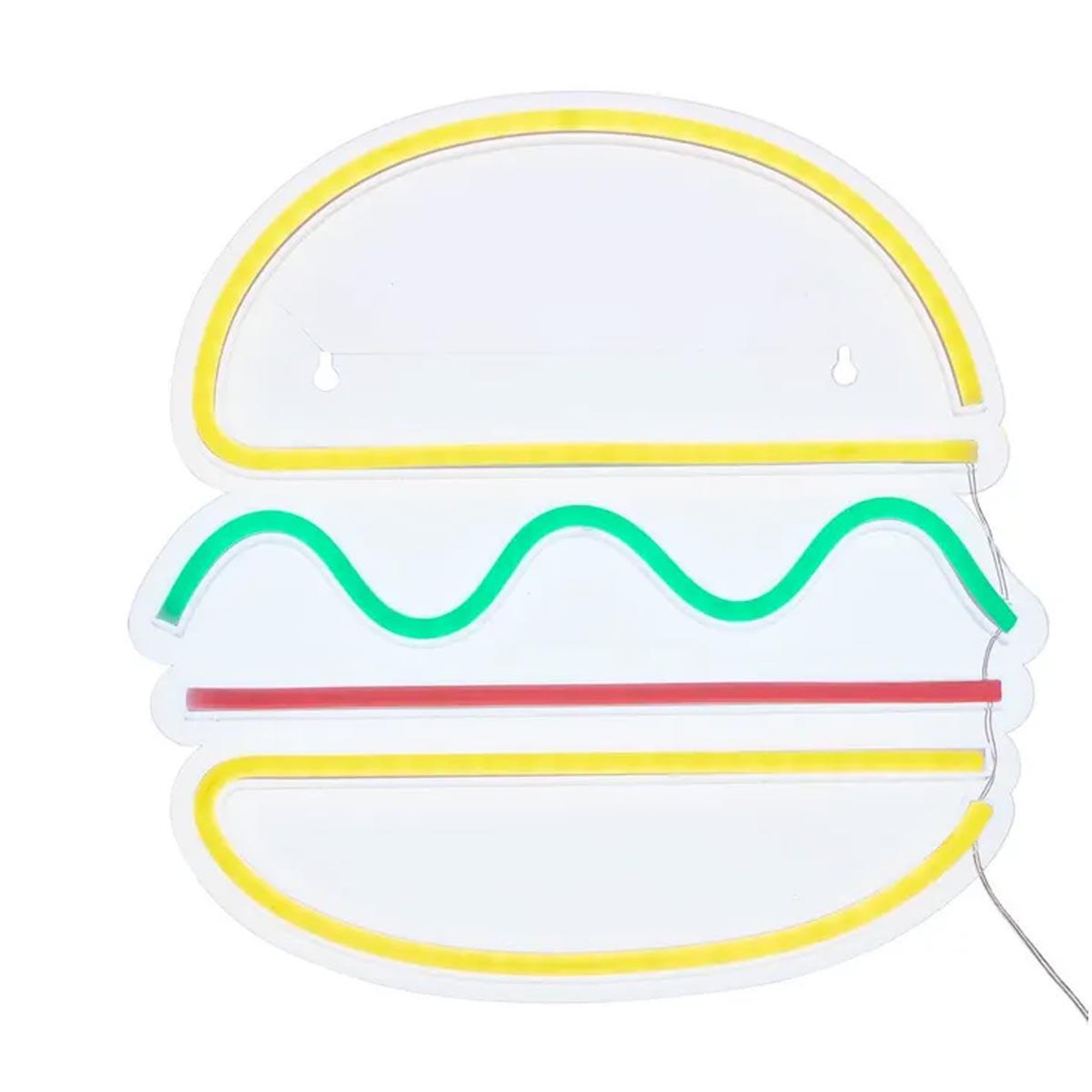 ATMOSPHERA Néon led mural  burger  30cm multicolore