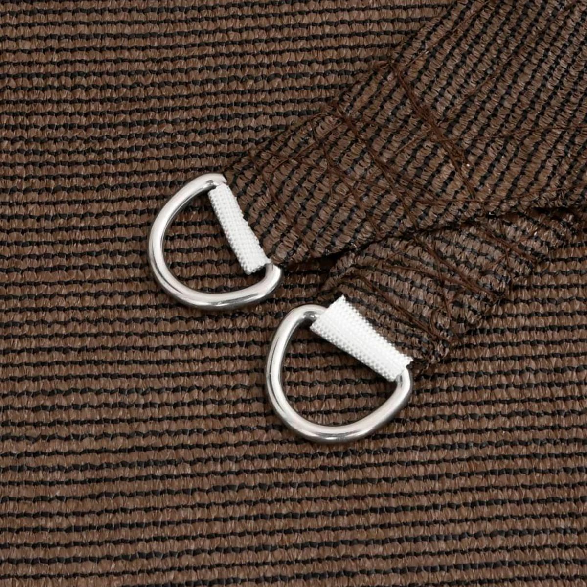 VIDAXL Voile d'ombrage 160 g/m^2 Marron 7x7 m PEHD