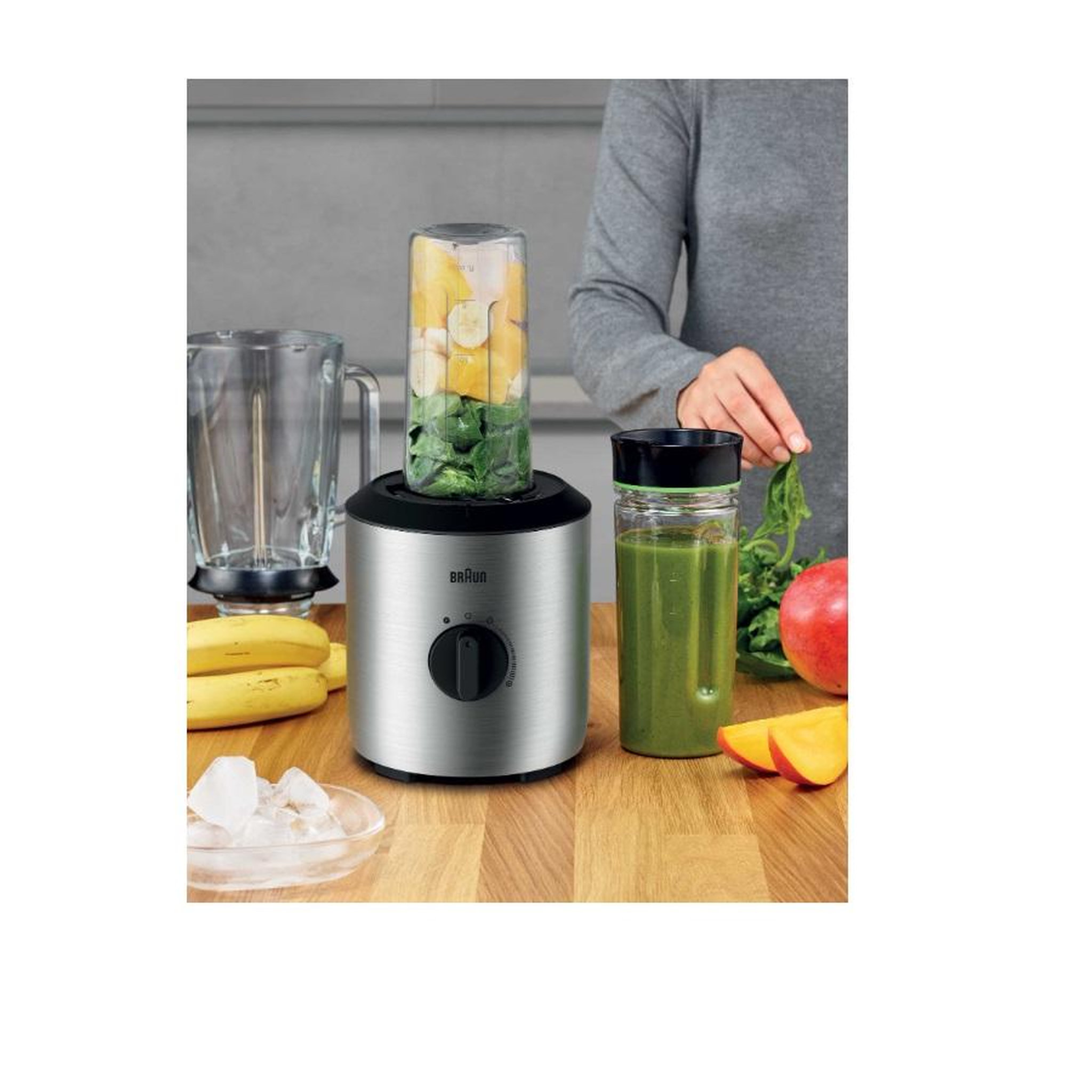 Voir la diapositive 5 : BRAUN Blender 1.5l 800w  inox - jb3272si