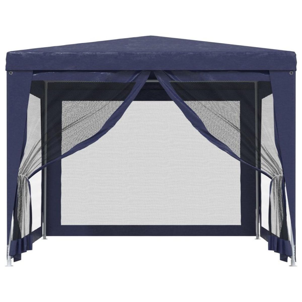 VIDAXL Tente de fete avec 4 parois laterales en maille Bleu 3x3 m PEHD