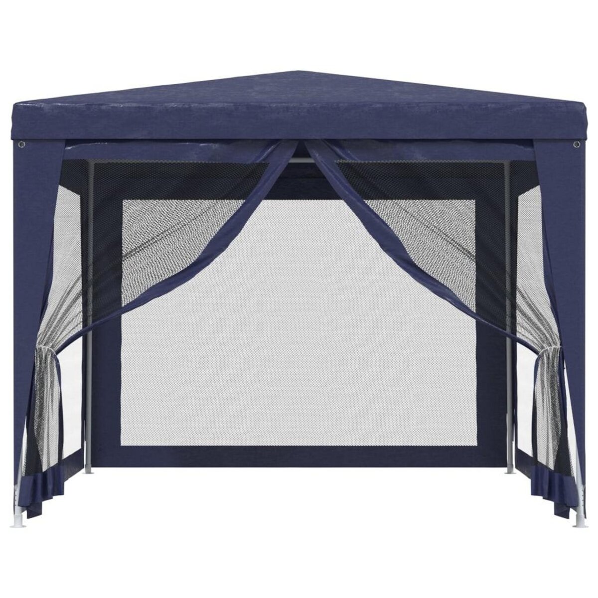 VIDAXL Tente de fete avec 4 parois laterales en maille Bleu 3x3 m PEHD