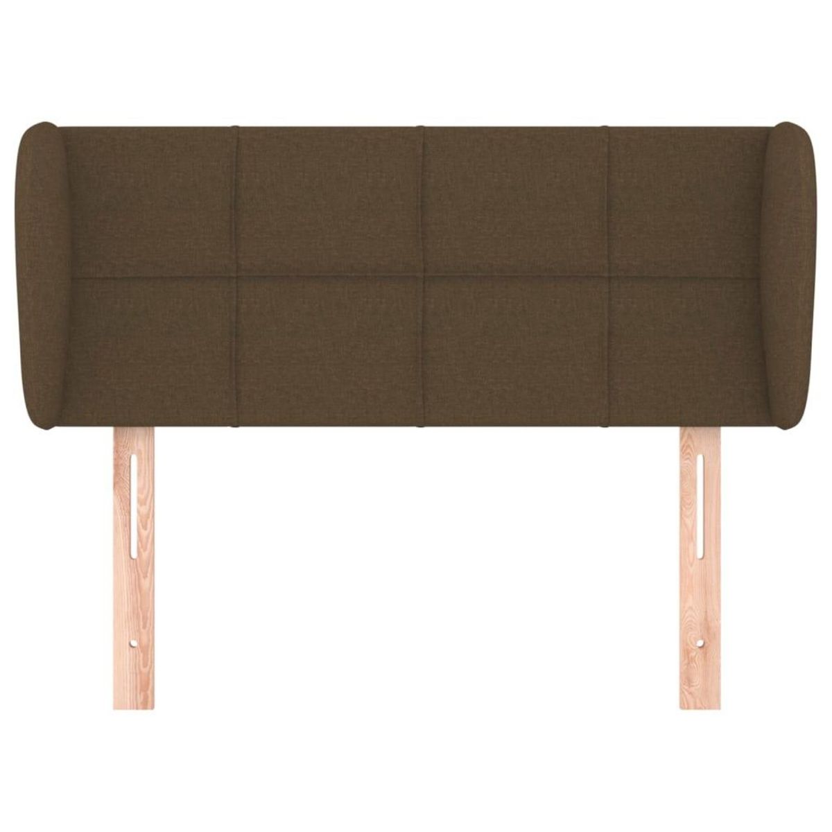 VIDAXL Tete de lit avec oreilles Marron fonce 93x23x78/88 cm Tissu