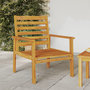 Voir la diapositive 3 : VIDAXL Fauteuil de jardin lot de 2 66,5x65x81 cm bois massif d'acacia