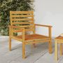 Voir la diapositive 3 : VIDAXL Fauteuil de jardin lot de 2 66,5x65x81 cm bois massif d'acacia