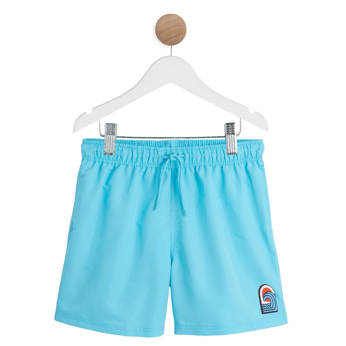 Short de bain garçon en vert Aqua