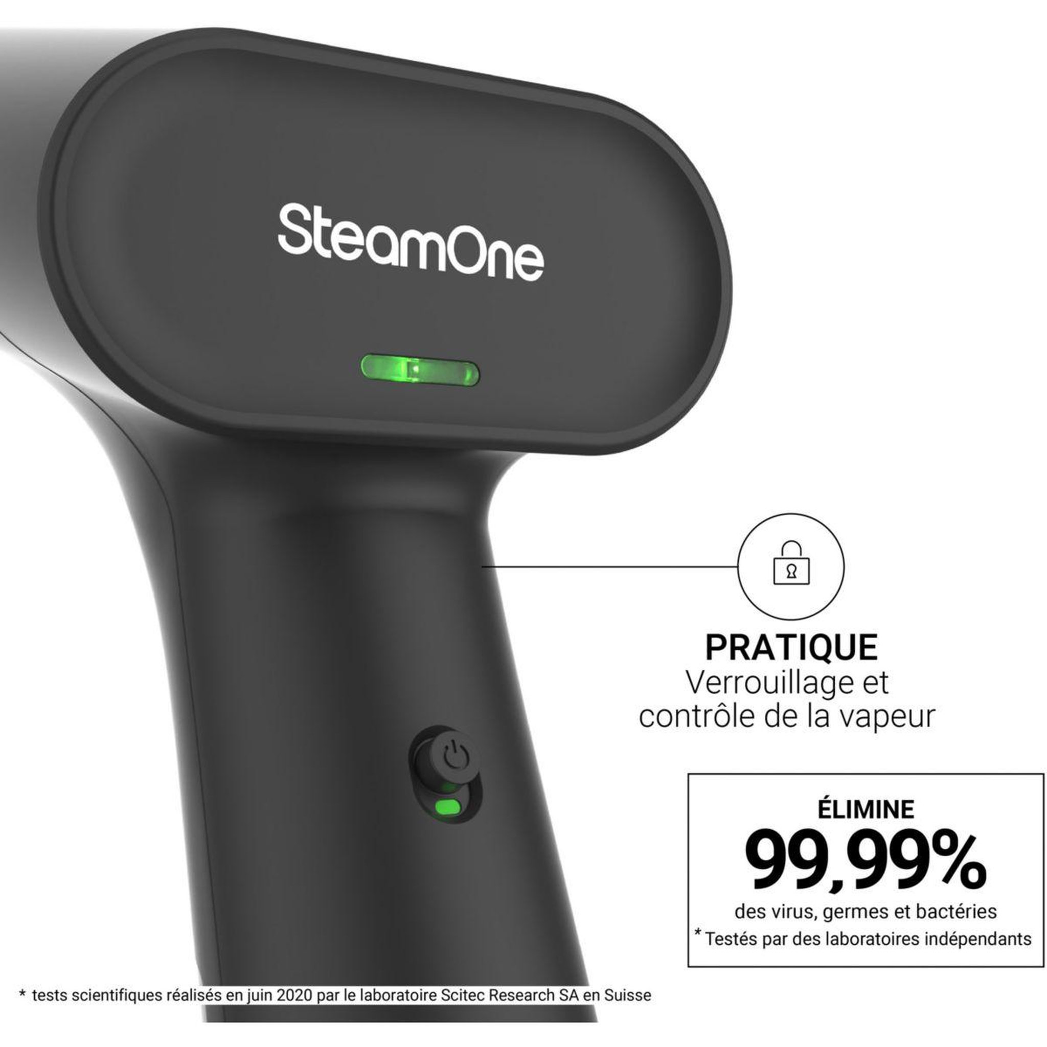 Voir la diapositive 5 : Steamone Défroisseur vapeur EUDTC75B + RP10